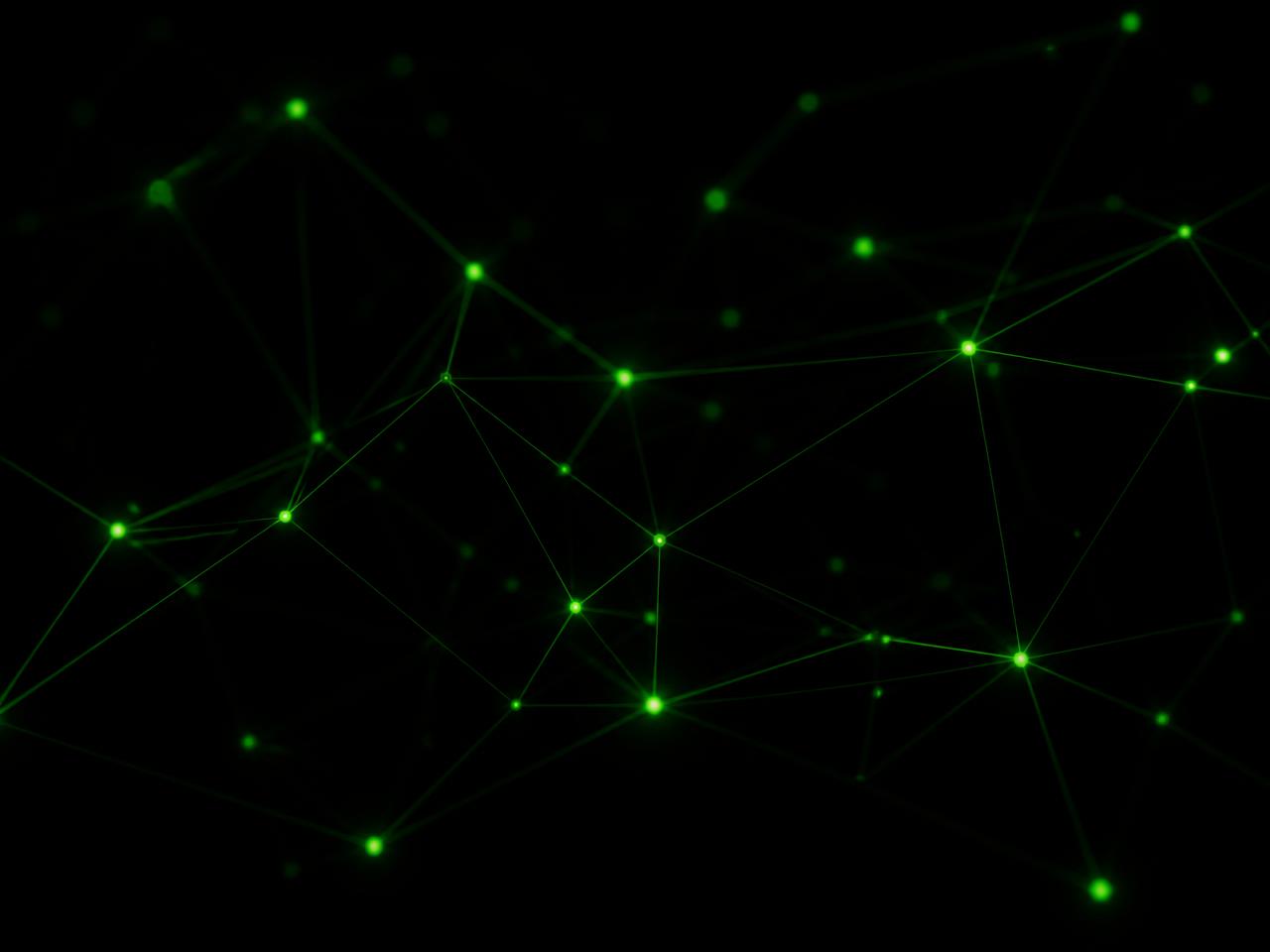 Abstract network of connected investors and founders